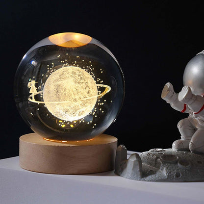 Crystal Ball Night Light Galaxy Projector Lamp