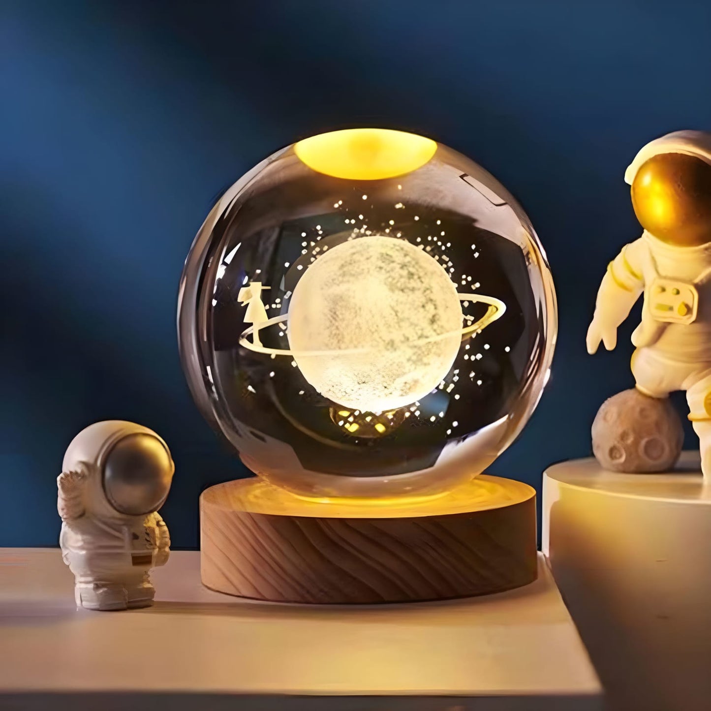 Crystal Ball Night Light Galaxy Projector Lamp