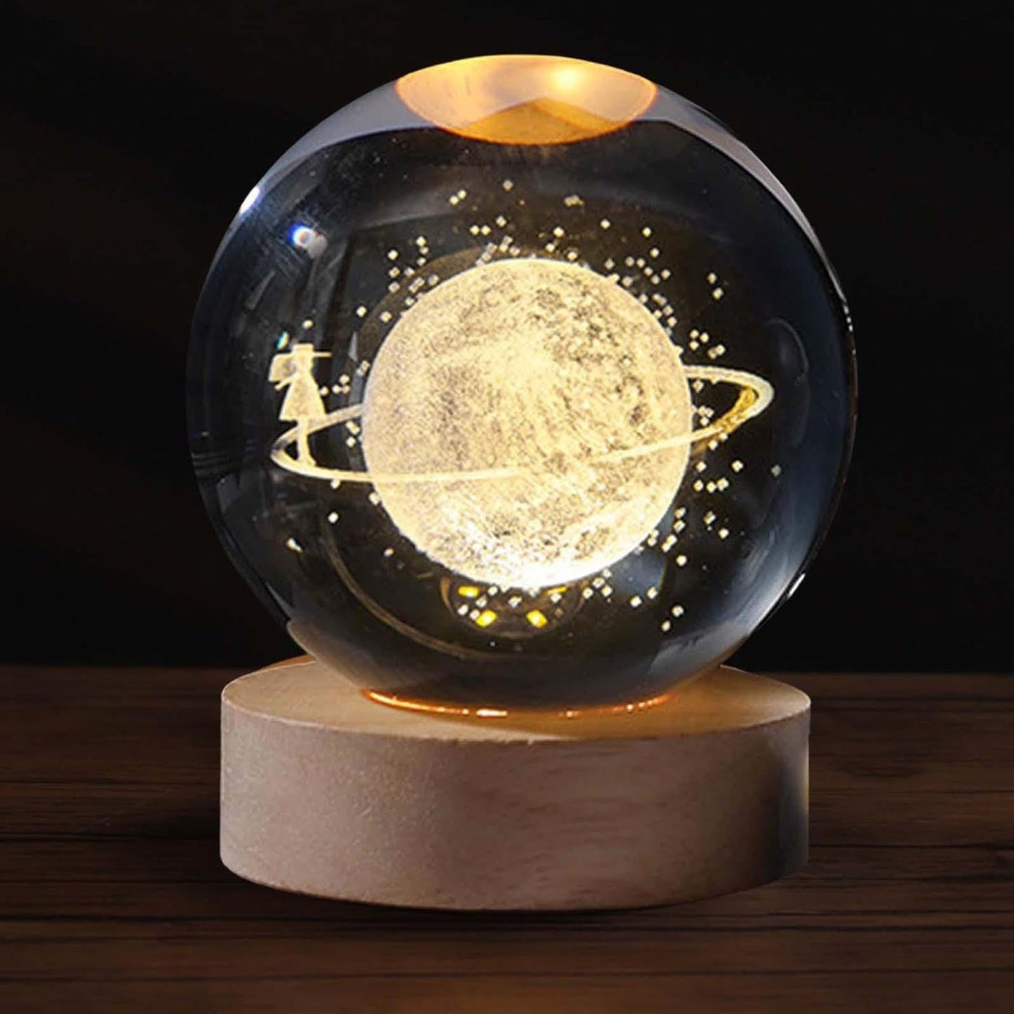 Crystal Ball Night Light Galaxy Projector Lamp