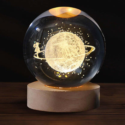 Crystal Ball Night Light Galaxy Projector Lamp
