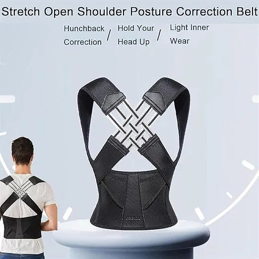 Back Brace Posture Corrector for Men and Women,Adjustable Back Posture Belt Invisible